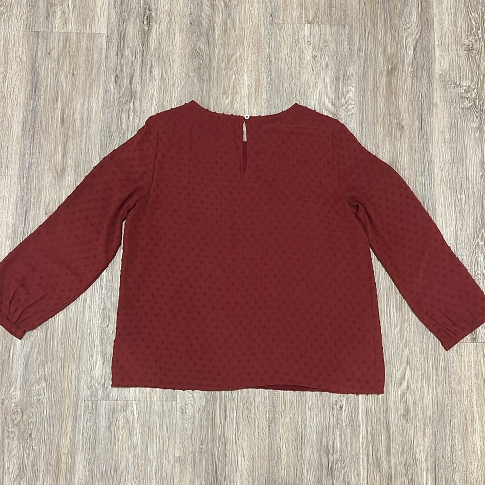 J.Crew Ruffle Front Top In Clip Dot​ - Picture 7 of 14